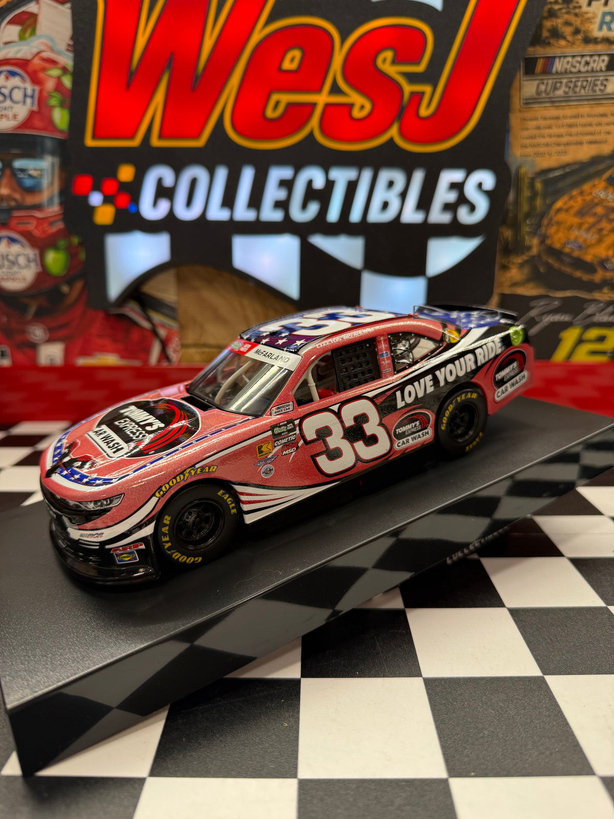 Cleetus McFarland 2026 Tommy's Express Car Wash 1:24 FLASHCOAT COLOR O'Reilly Auto Parts Series