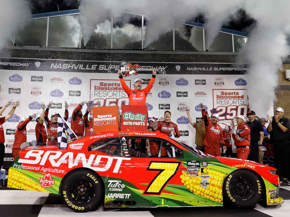 Justin Allgaier 2026 Brandt Nashville 5/30/26 Race Win 1:24 Color Chrome Nascar Diecast - O'Reilly Auto Parts Series