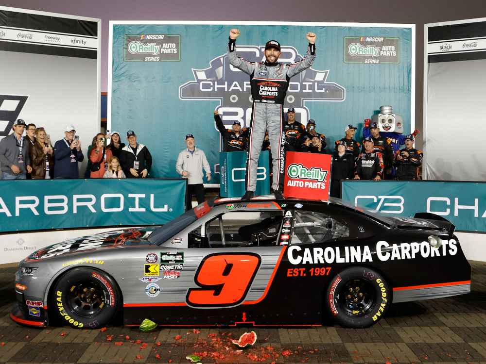 Ross Chastain 2026 Carolina Carports Charlotte 5/23/26 Race Win 1:24 Nascar Diecast - O'Reilly Auto Parts Series
