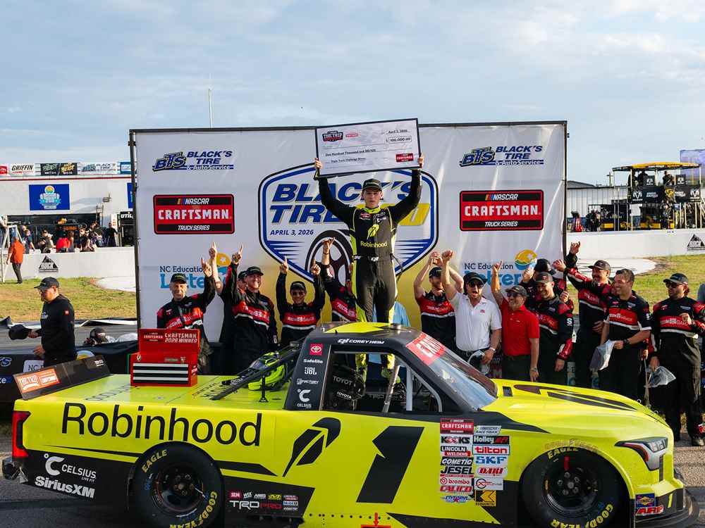 COREY HEIM 2026 ROBINHOOD ROCKINGHAM RACE WIN 1:24 NASCAR DIECAST