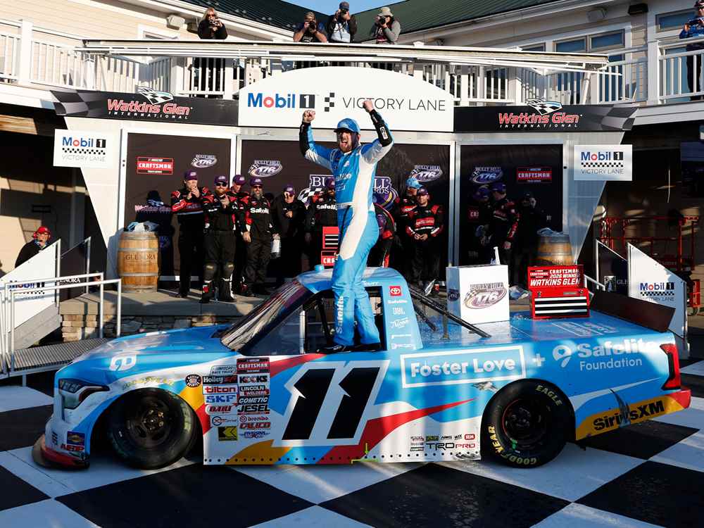 Kaden Honeycutt 2026 Safelite/Foster Love Watkins Glen 5/8/26 Race Win 1:24 Nascar Diecast - Truck Series