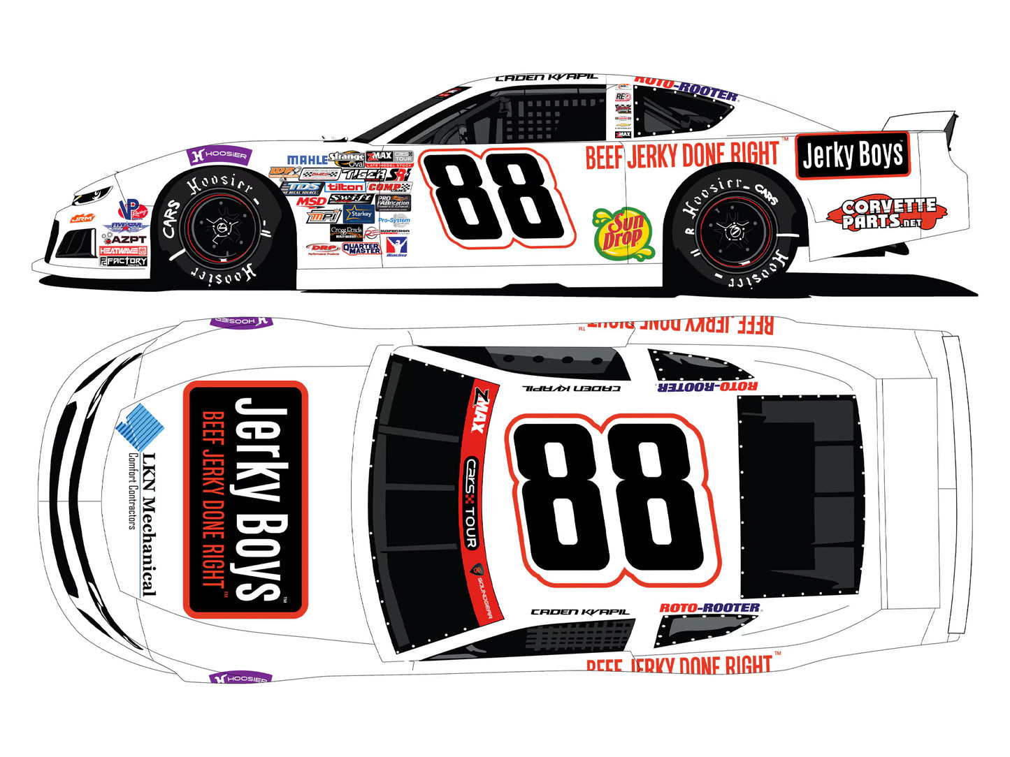 CADEN KVAPIL 2026 JERKY BOYS 1:24 ARC DIECAST