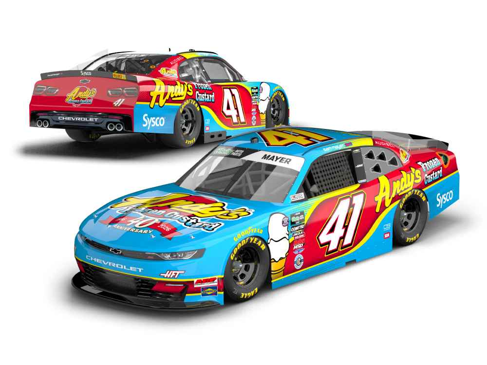 Sam Mayer 2026 Andy's Frozen Custard 1:24 Nascar Diecast - O'Reilly Auto Parts Series