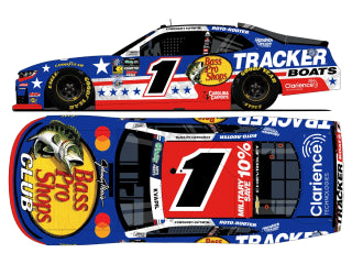 CARSON KVAPIL 2026 BASS PRO SHOP/TRACKER BOATS PATRIOTIC 1:24 LIQUID COLOR
