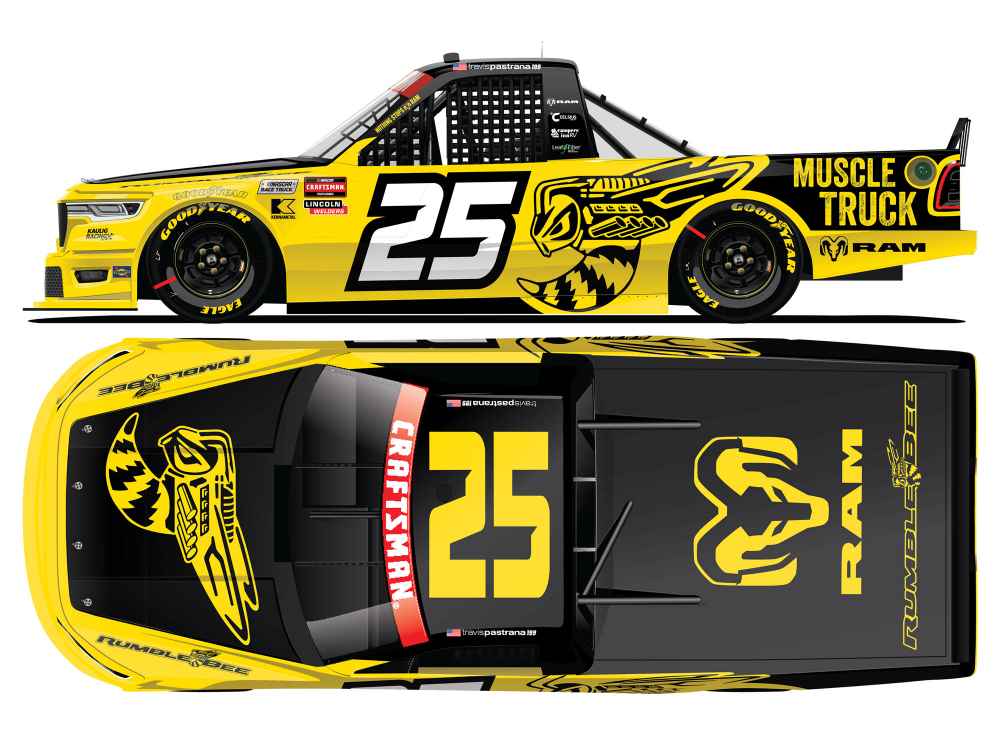 Travis Pastrana 2026 Ram Rumble Bee Truck Series 1:24 Nascar Diecast - Truck Series