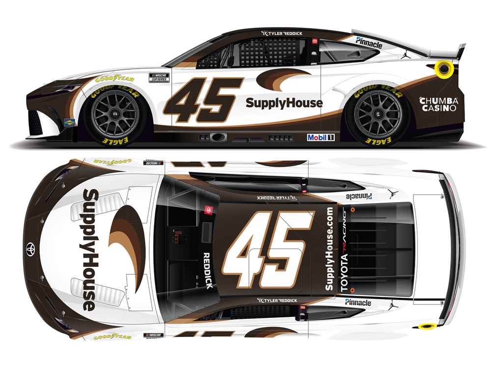 Tyler Reddick 2026 Supply House 1:24 Color Chrome Nascar Diecast