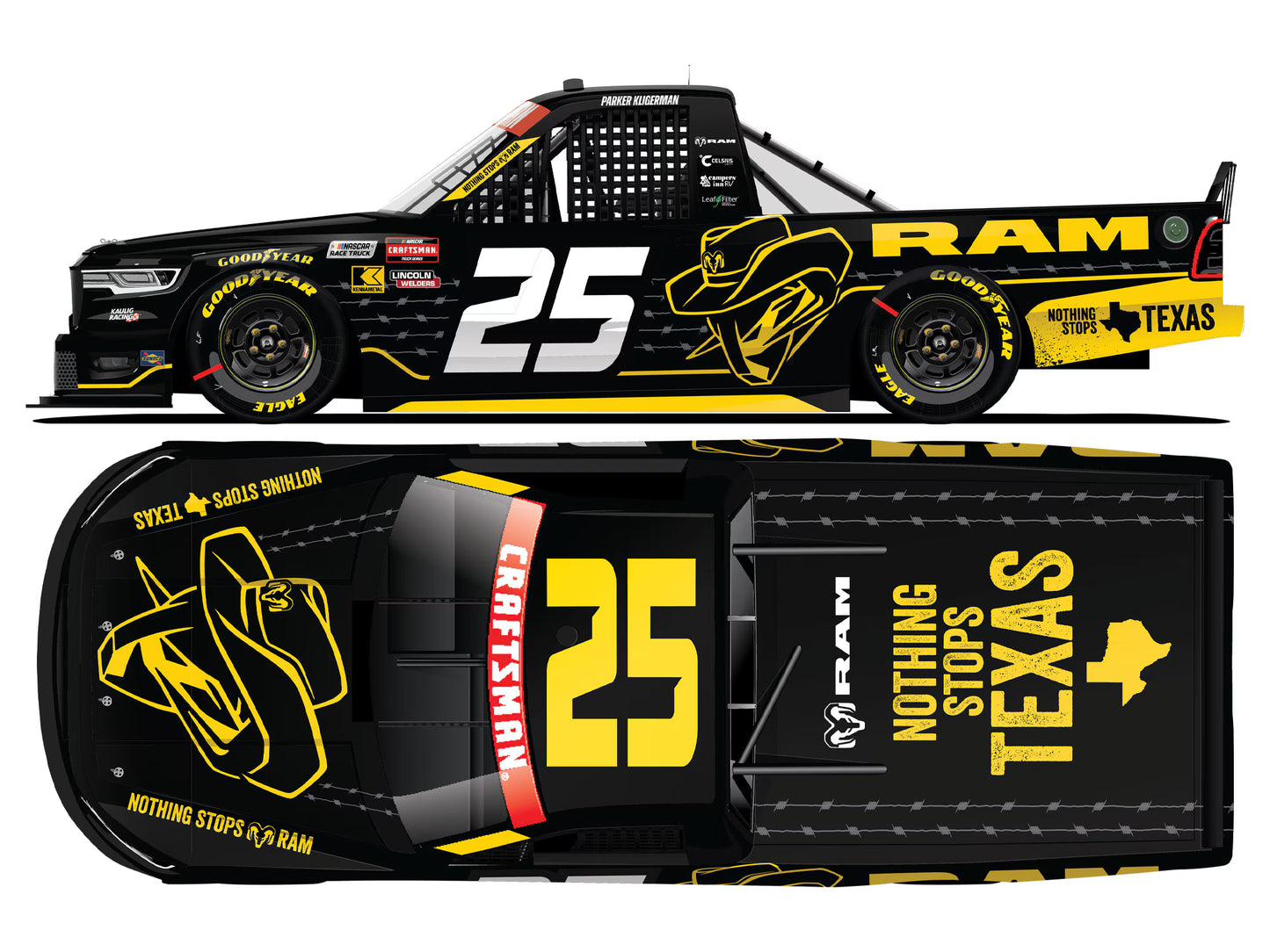 PARKER KLIGERMAN 2026 RAM/ NOTHING STOPS TEXAS 1:24 ARC DIECAST