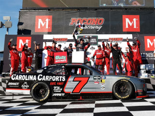 JUSTIN ALLGAIER 2026 CAROLINA CARPORTS POCONO RACED WIN 1:24 ARC DIECAST