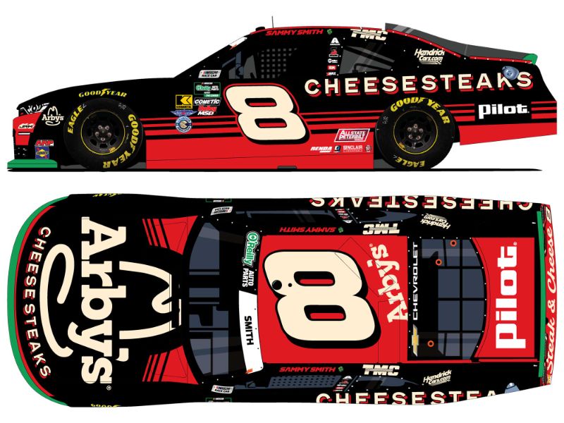 SAMMY SMITH 2026 ARBY'S CHEESESTEAK 1:24 AUTOGRAPHED ARC DIECAST