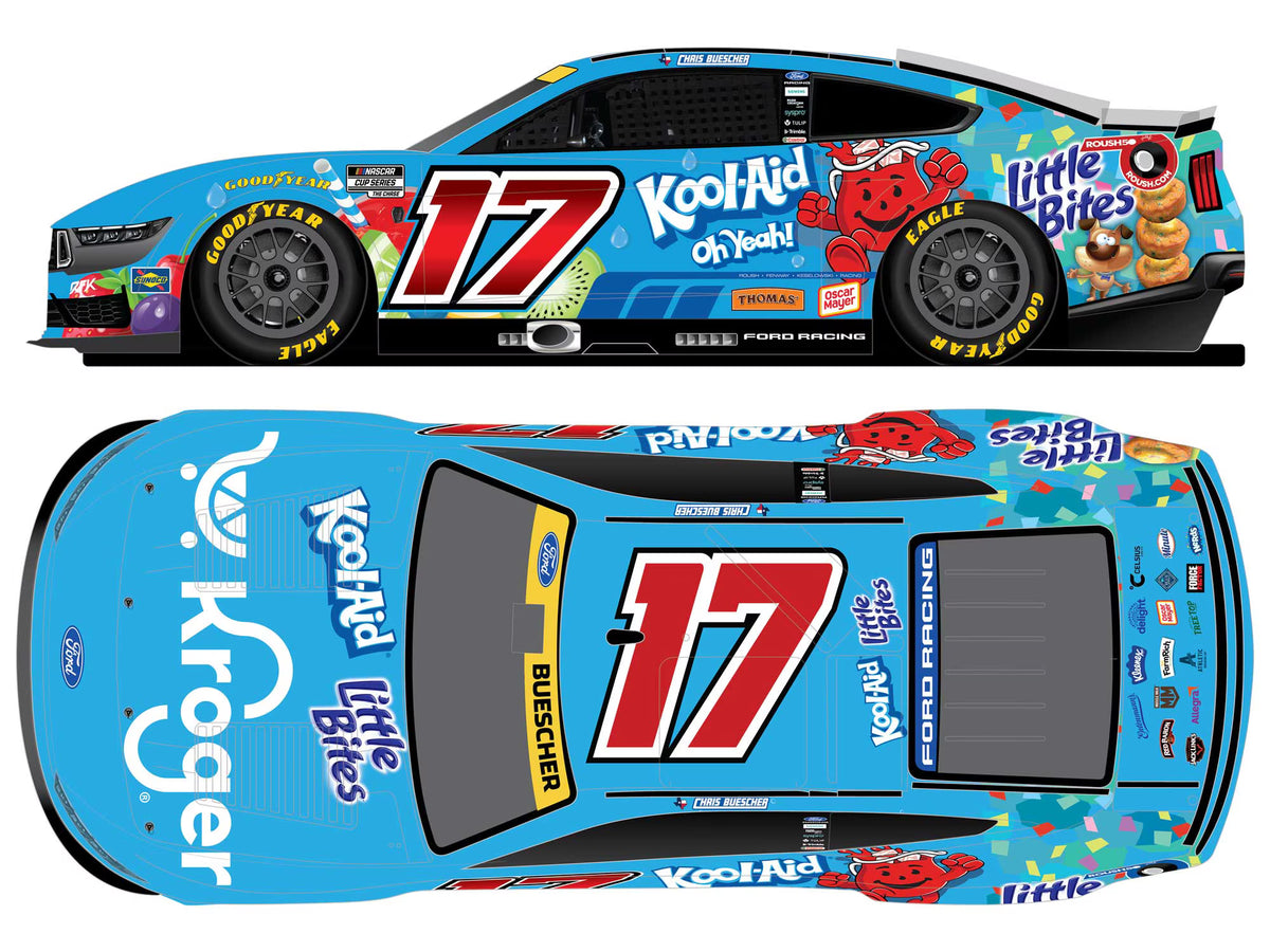 CHRIS BUESCHER 2026 KROGER/ KOOL-AID/ LITTLE BITES 1:24 LIQUID COLOR DIECAST