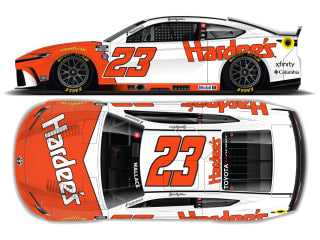 BUBBA WALLACE 2026 HARDEE'S FLASHBACK 1:24 COLOR CHROME ARC DIECAST