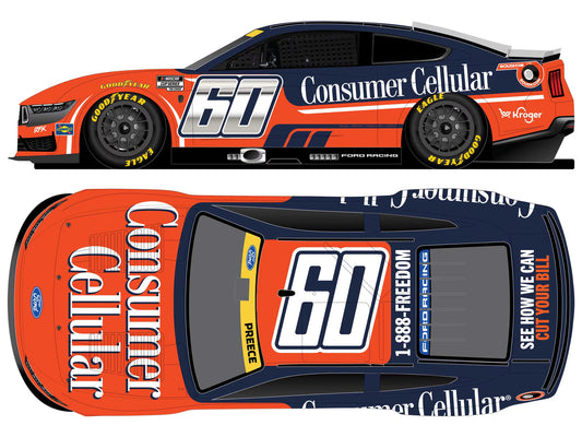 RYAN PREECE 2026 CONSUMER CELLULAR 1:24 LIQUID COLOR DIECAST