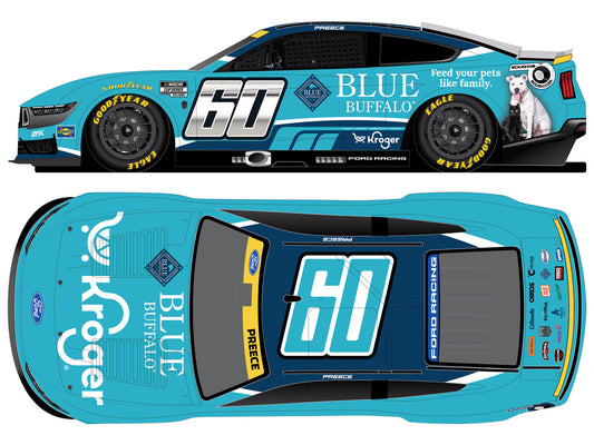 RYAN PREECE 2026 KROGER/BLUE BUFFALO 1:24 AUTOGRAPHED ARC DIECAST RYAN PREECE 2026 KROGER/BLUE BUFFALO 1:24 AUTOGRAPHED ARC DIECAST