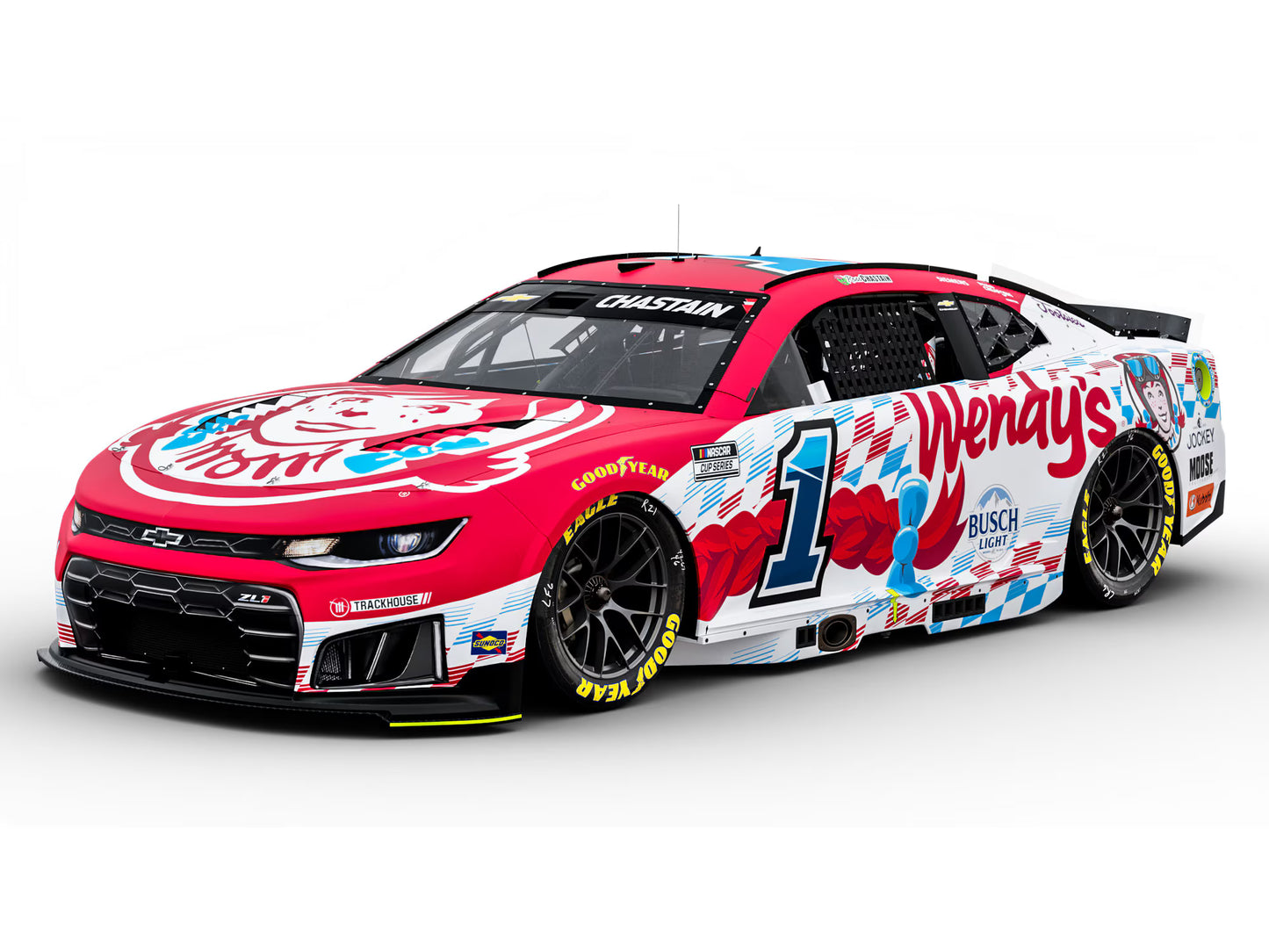 ROSS CHASTAIN 2026 WENDY'S 1:24 AUTOGRAPH ARC DIECAST