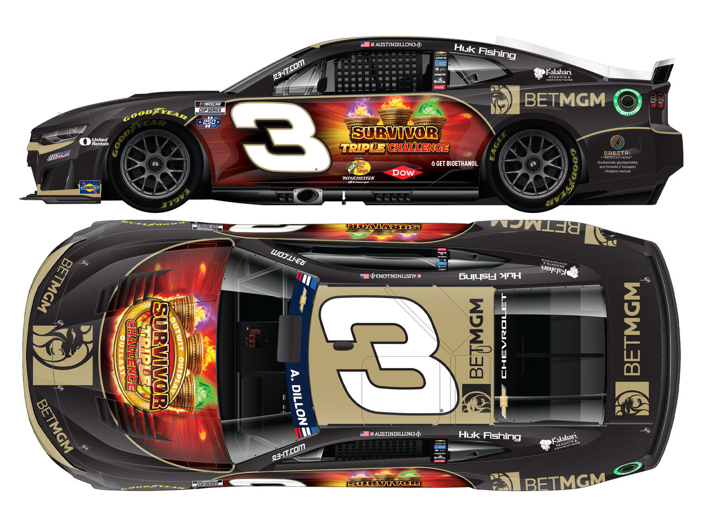 AUSTIN DILLON 2026 BETMGM SURVIVOR TRIPLE CHALLENGE 1:24 ARC DIECAST