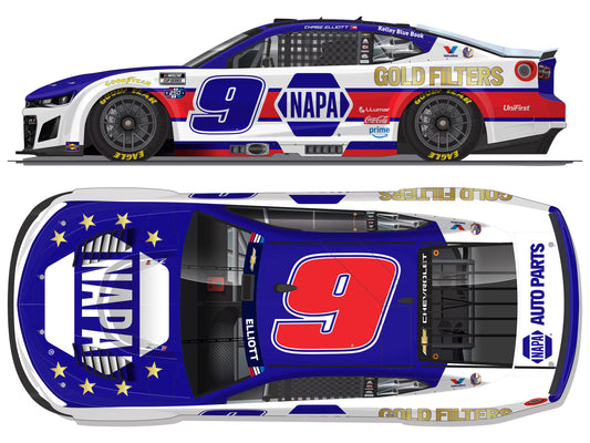 Chase Elliott 2026 NAPA Gold Filters Patriotic ELITE 1:24 Diecast