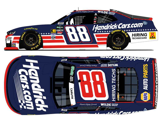 Rajah Caruth 2026 Hendrickcars.com Patriotic 1:24 Liquid Color Nascar Diecast - O'Reilly Auto Parts Series