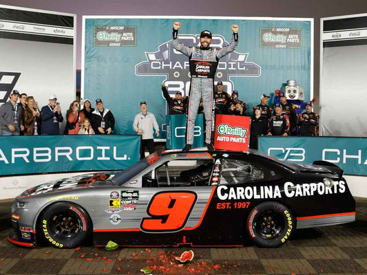 Ross Chastain 2026 Carolina Carports Charlotte 5/23/26 Race Win 1:24 Nascar Diecast - O'Reilly Auto Parts Series