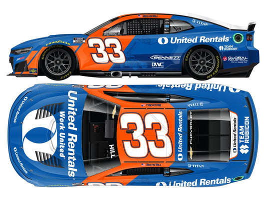 Austin Hill 2026 United Rentals 1:24 Nascar Diecast