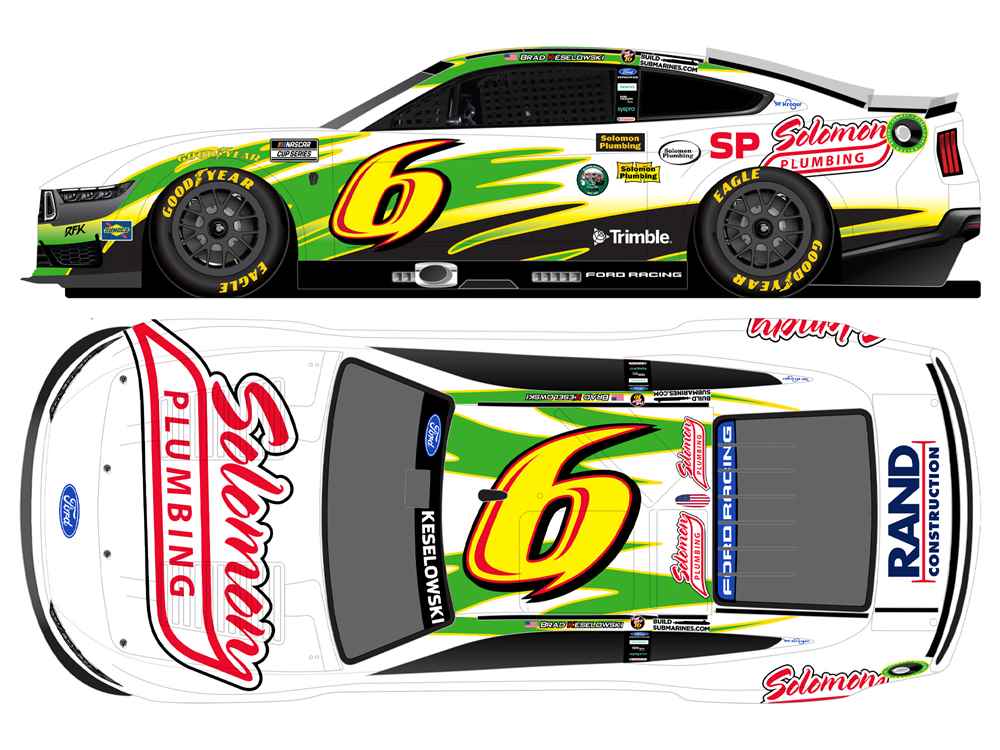 Brad Keselowski 2026 Solomon Plumbing Throwback 1:24 Nascar Diecast