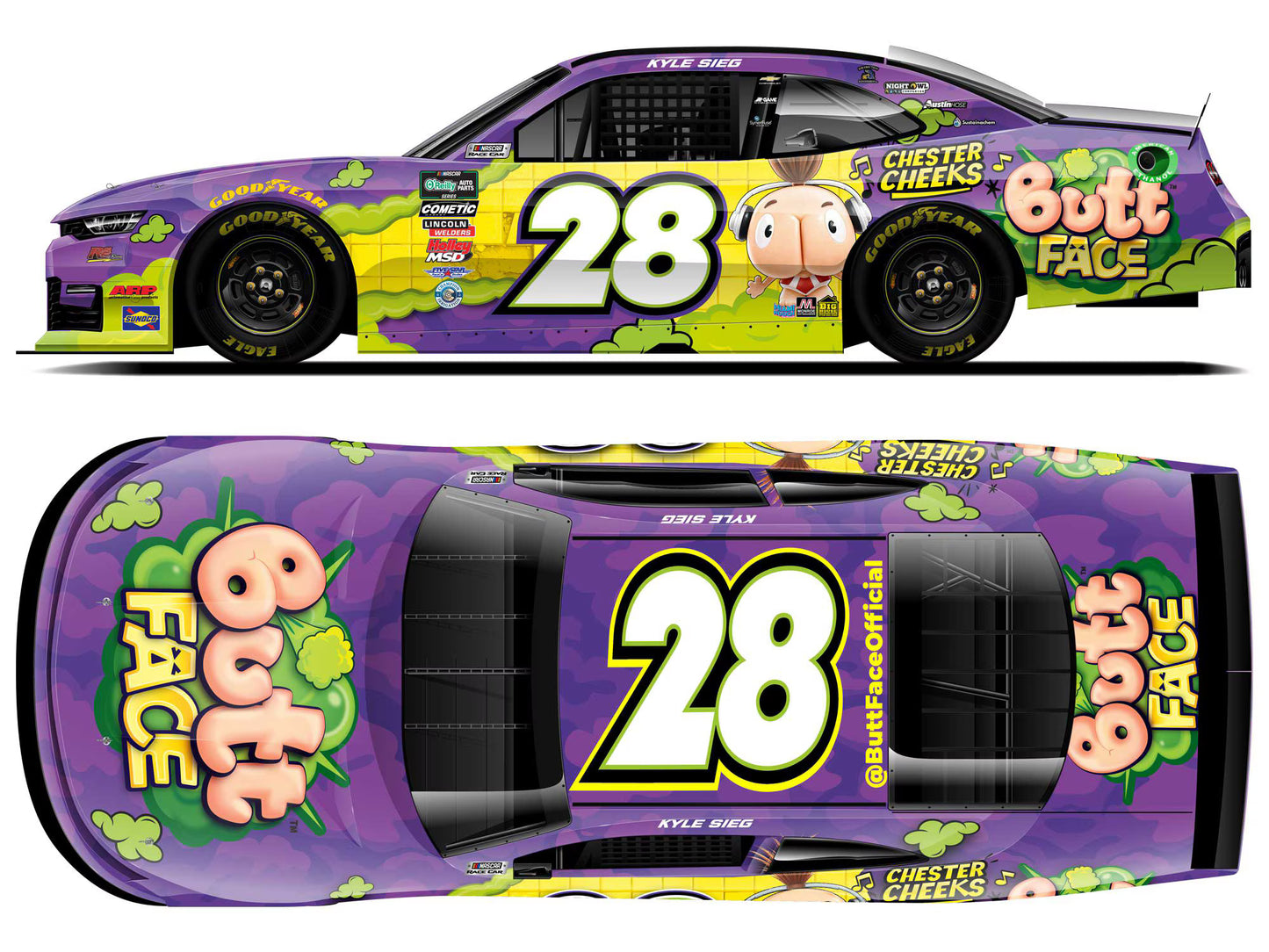 KYLE SIEG 2026 BUTT FACE 1:24 ARC DIECAST