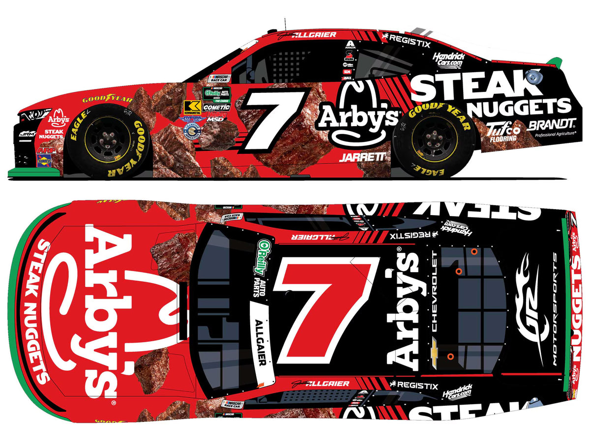 JUSTIN ALLGAIER 2026 ARBY'S STEAK NUGGETS 1:24 AUTOGRAPHED ARC DIECAST