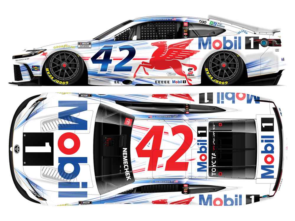 John Hunter Nemechek 2026 Mobil 1 1:24 Color Chrome Nascar Diecast