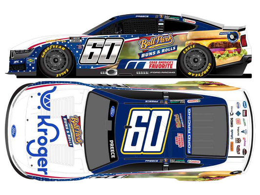 Ryan Preece 2026 Kroger/Ball Park Buns & Rolls 1:24 Nascar Diecast - FOIL NUMBER DIECAST