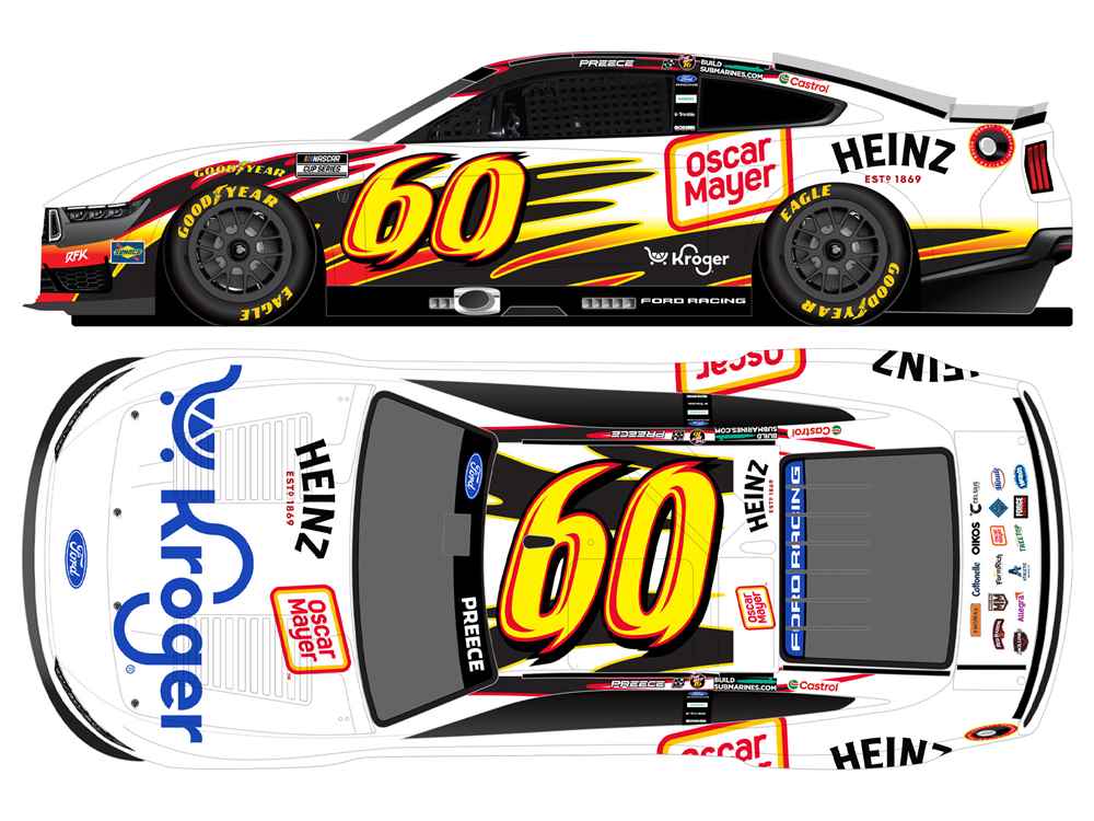 Ryan Preece 2026 Kroger / Oscar Mayer / Heinz Throwback 1:24 Nascar Diecast