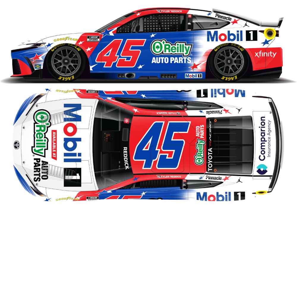 Tyler Reddick 2026 Mobil 1/O'reilly Patriotic 1:24 Nascar Diecast