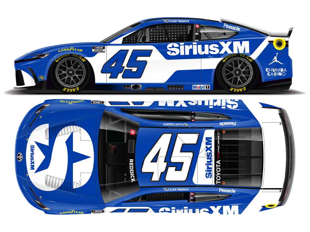 Tyler Reddick 2026 SiriusXM 1:24 Nascar Diecast