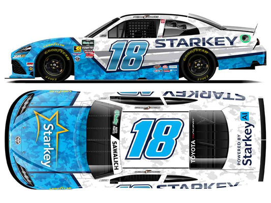 William Sawalich 2026 Starkey 1:24 Nascar Diecast - FOIL NUMBER CAR - O'Reilly Auto Parts Series