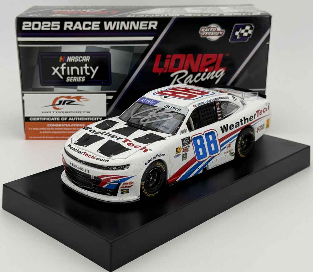 Connor Zilisch Autographed 2025 WeatherTech / Portland 8/30/25 Race Win 1:24 Nascar Diecast