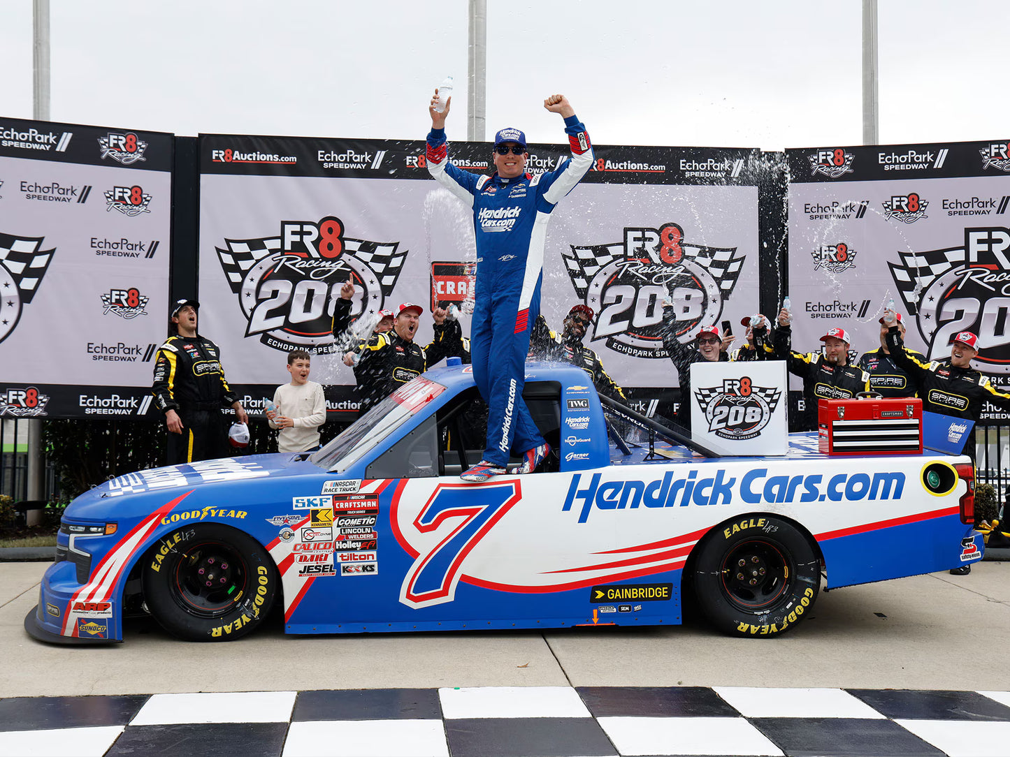 KYLE BUSCH 2026 HENDRICKCARS.COM ECHOPARK SPEEDWAY 1:24 ARC RACED WIN DIECAST