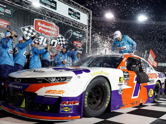 Connor Zilisch 2026 Roto-Rooter Bristol 4/11/26 Race Win 1:24 Color Chrome Nascar Diecast - O'Reilly Auto Parts Series