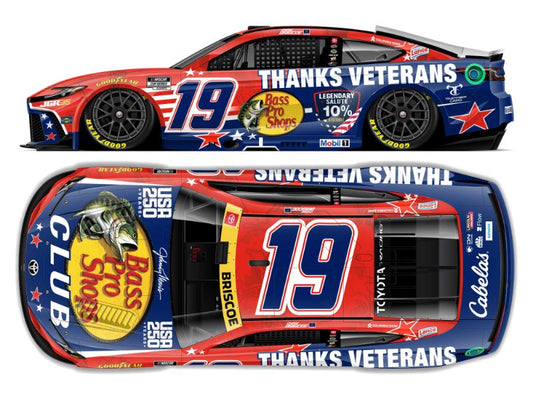 CHASE BRISCOE 2026 BASS PRO SHOPS THANKS VETERANS 1:24 ARC DIECAST